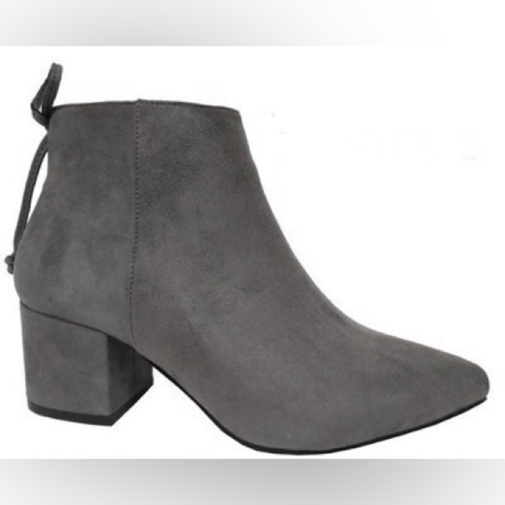 Elegant Gray Ankle Booties